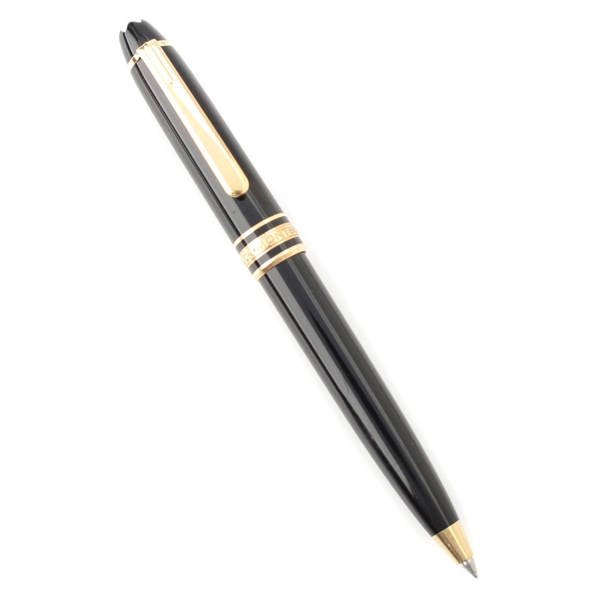 MONTBLANC lacquer Meister Stich Twist Mini Blue Ink Ballpoint pen Black gold