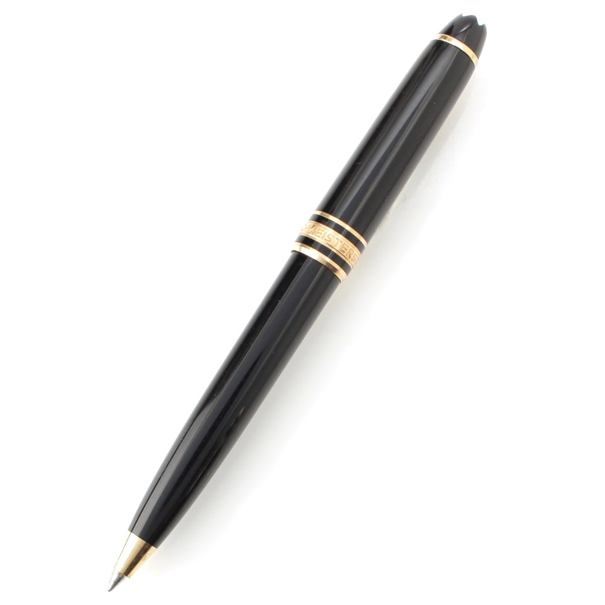 MONTBLANC lacquer Meister Stich Twist Mini Blue Ink Ballpoint pen Black gold