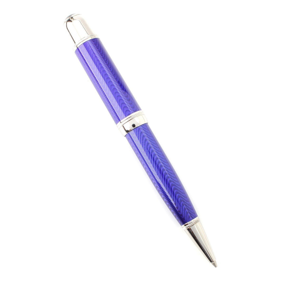 MONTBLANC Blue lacquer, Platinum plated Mechanical Pencil Writer Series Jules Verne pen Blue silver