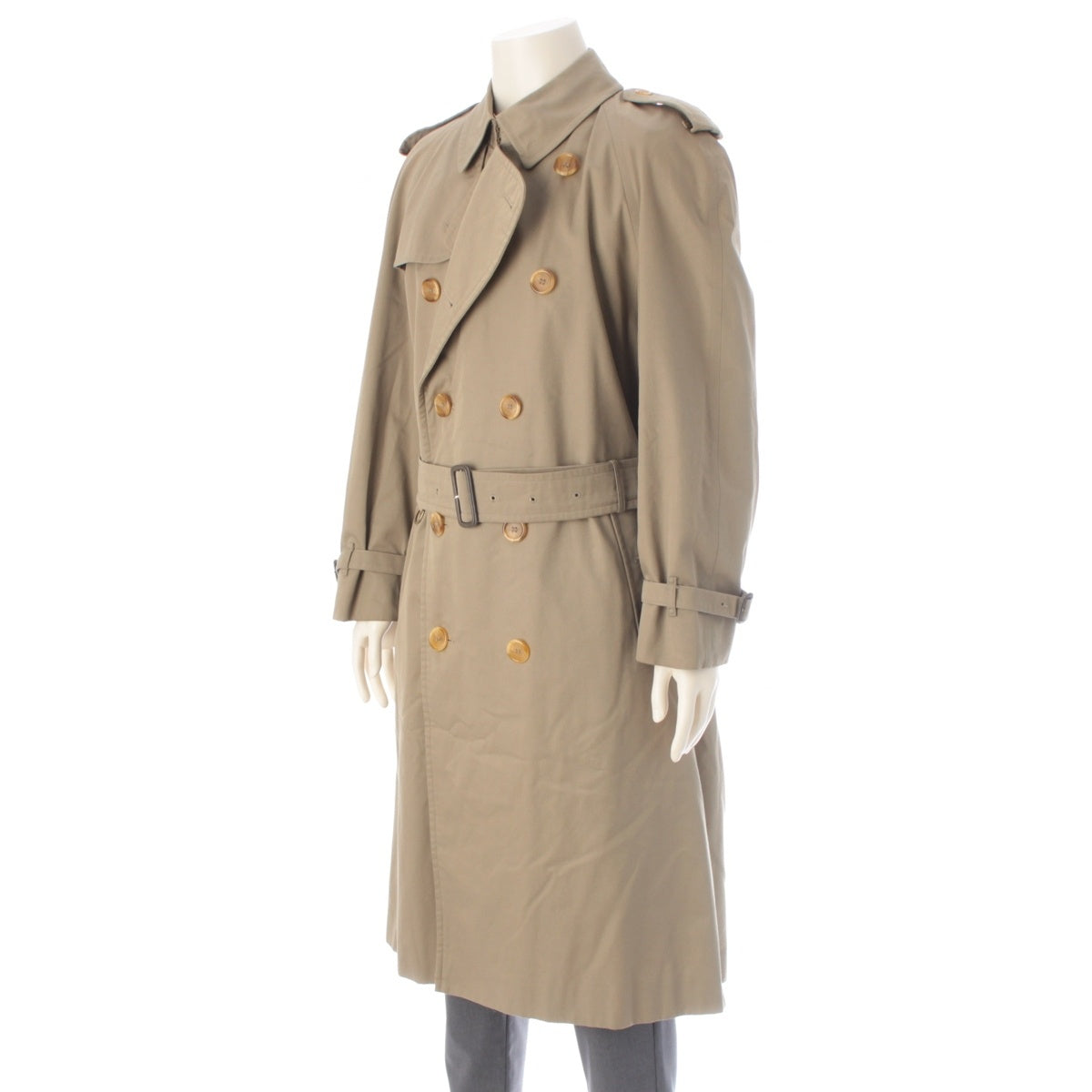 BURBERRY cotton vintage trench coat outer beige R50