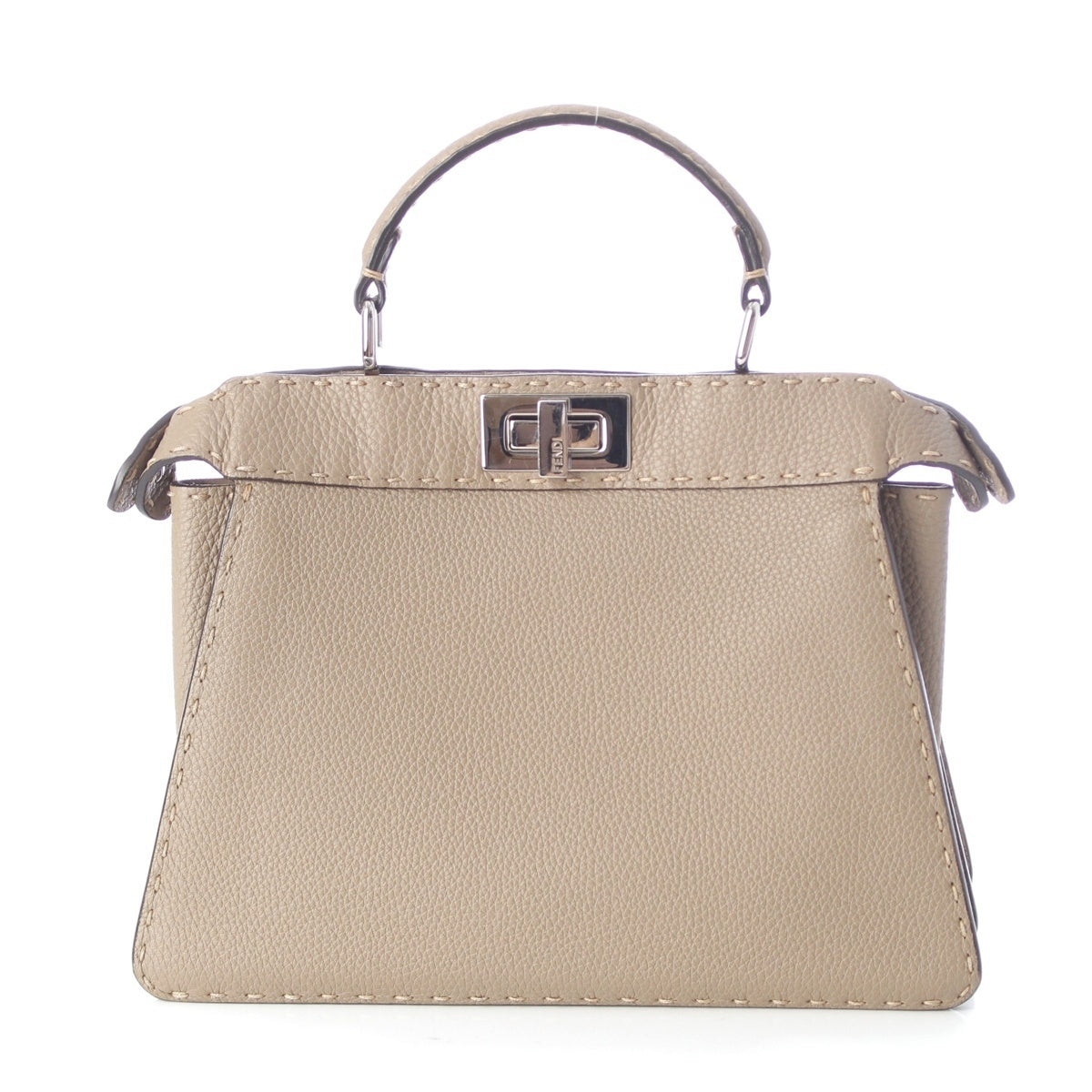 FENDI Selleria Peekaboo I See You Small leather 2WAY Shoulder Handbag 8BN327 Gurege