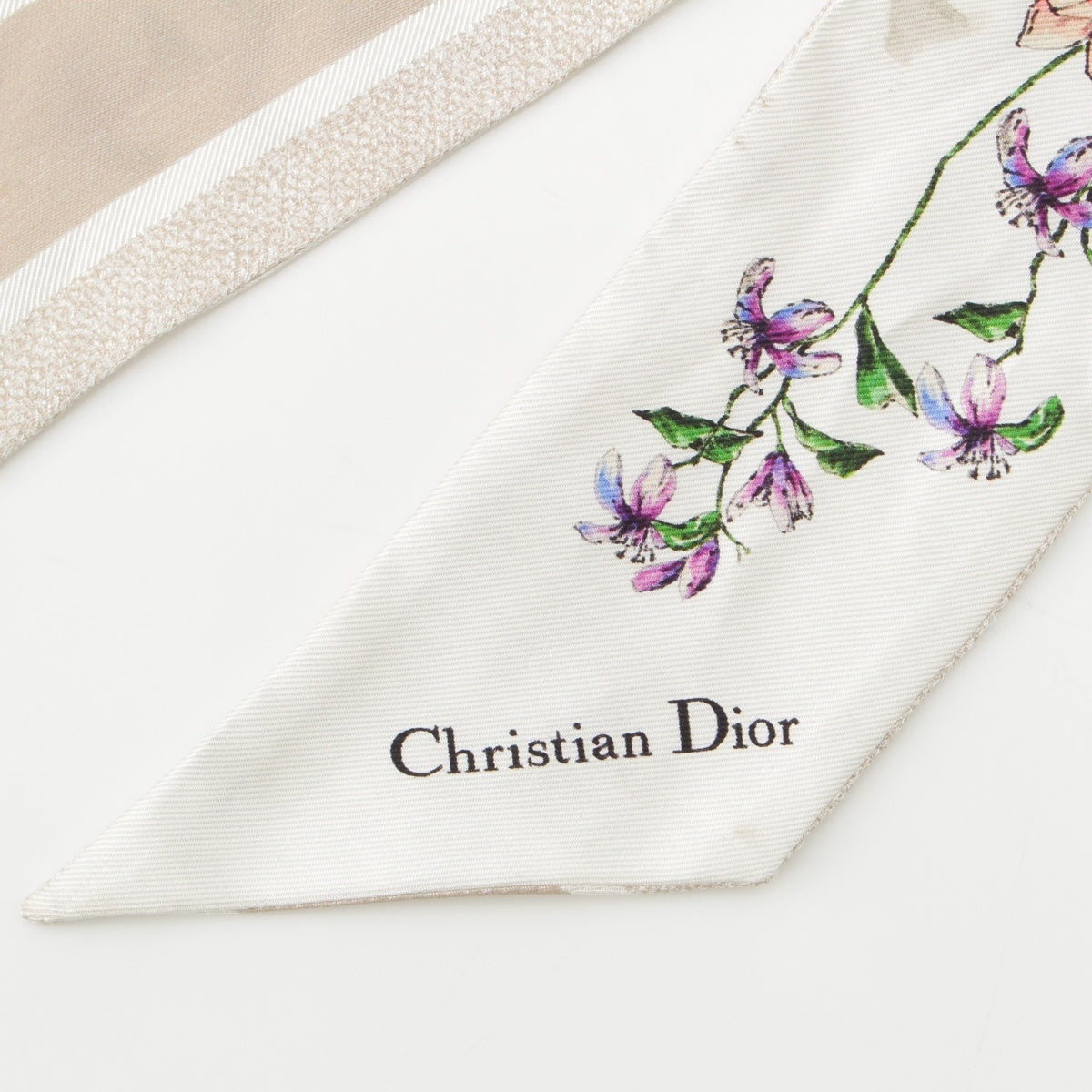 Christian Dior Mitza silk Botanical Floral scarf 24FCO106I606 multicolor