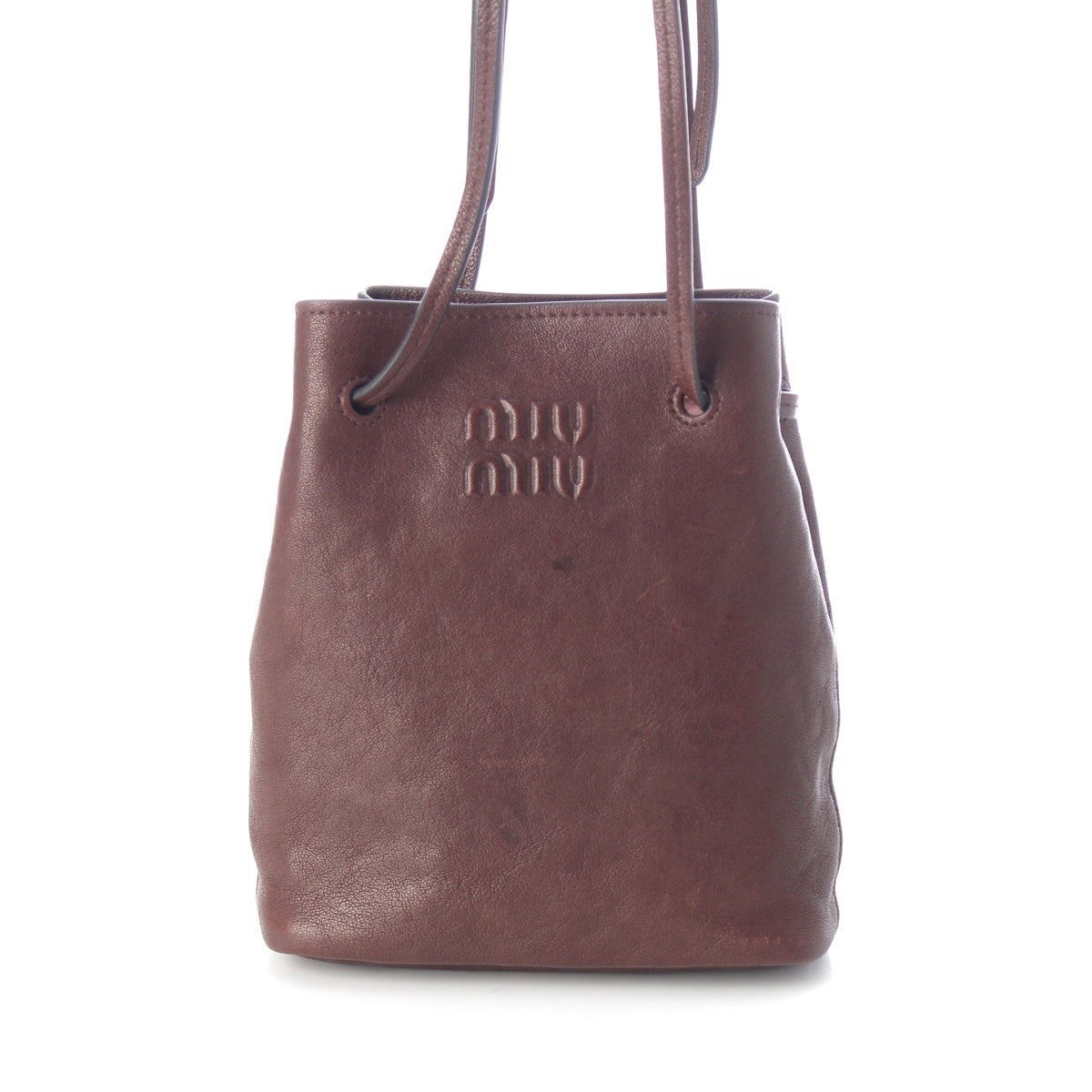 MIUMIU Nappa leather Logo mini Shoulder Bag 5NF460 Pryorwood