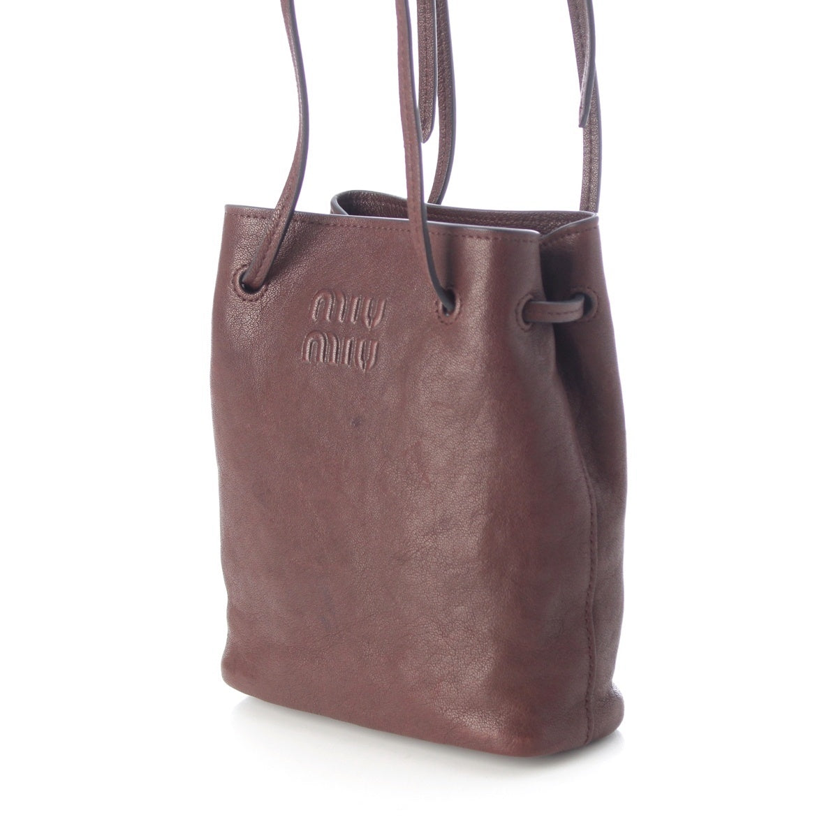 MIUMIU Nappa leather Logo mini Shoulder Bag 5NF460 Pryorwood