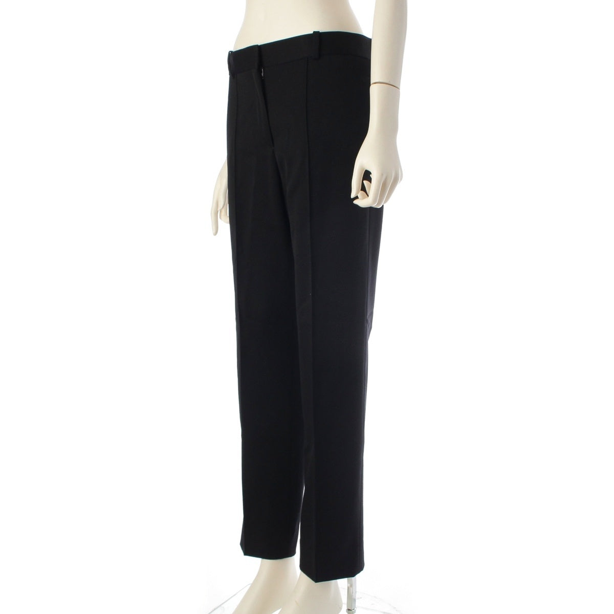 CELINE wool cashmere slacks Pants Bottoms black 38