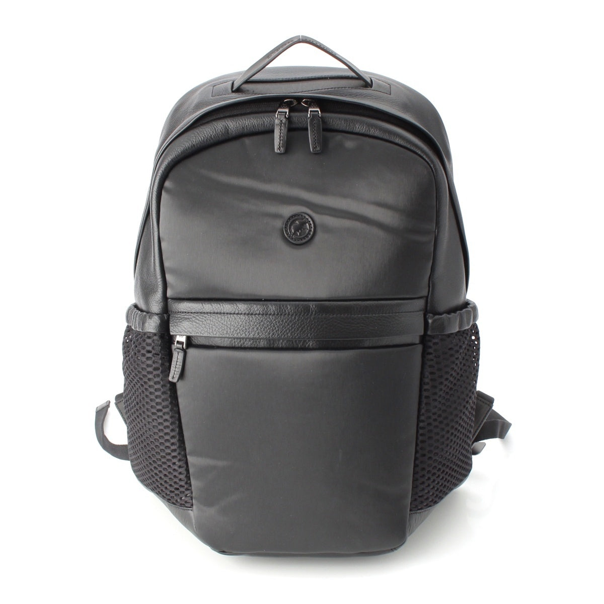 HUNTING WORLD leather Discover Series Backpack Daypack black