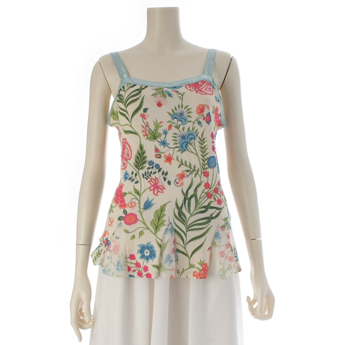 Christian Dior silk Lace switching sleeveless camisole tops 8C13055016 multicolor 46