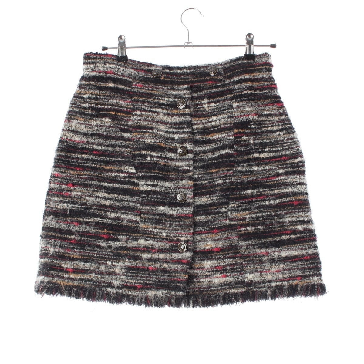 CHANEL tweed COCO Button skirt Bottoms P41816 multicolor 40