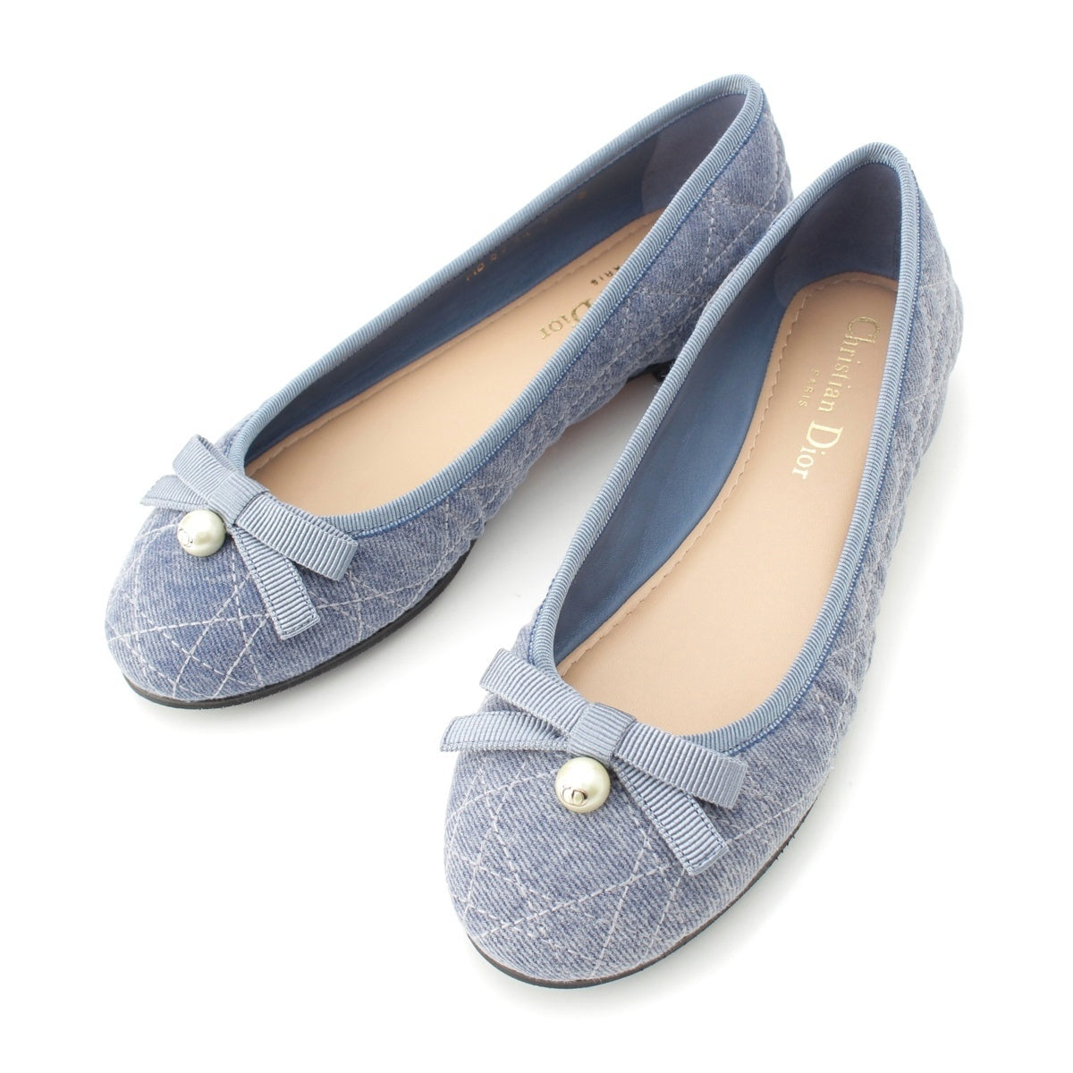 Dior denim Canage pumps Ballet shoes blue 36