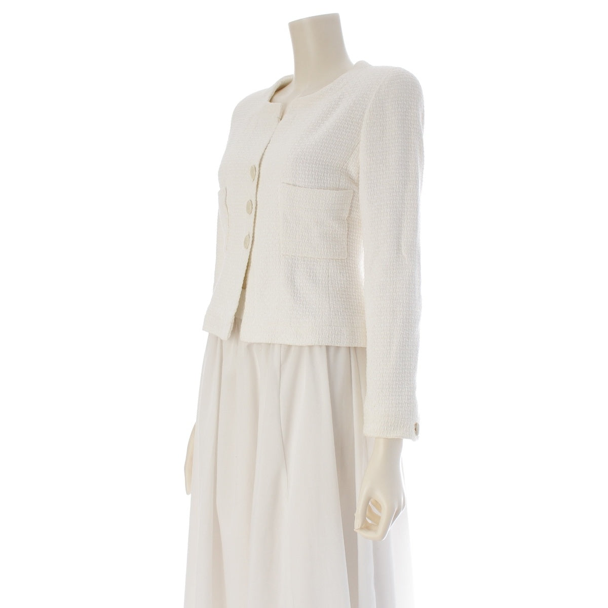 CHANEL cotton No color jacket outer white 38