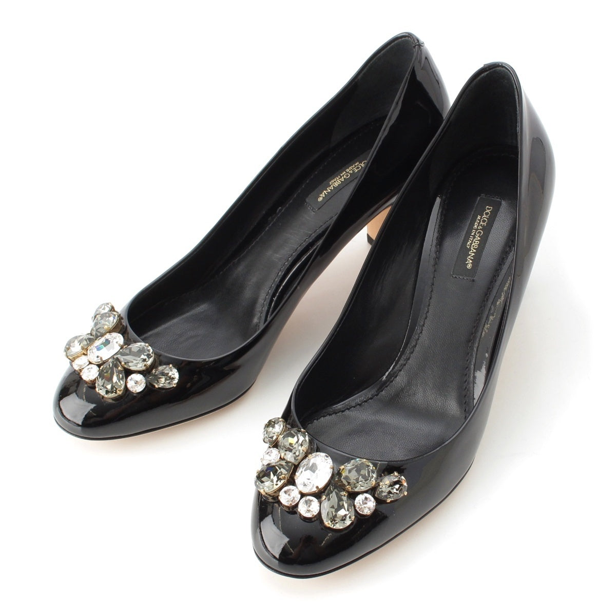 DOLCE&GABBANA Patent leather Bijoux pumps black 37 2/1