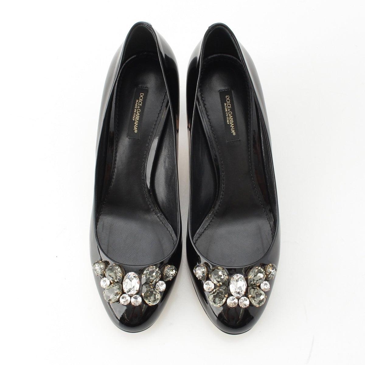 DOLCE&GABBANA Patent leather Bijoux pumps black 37 2/1