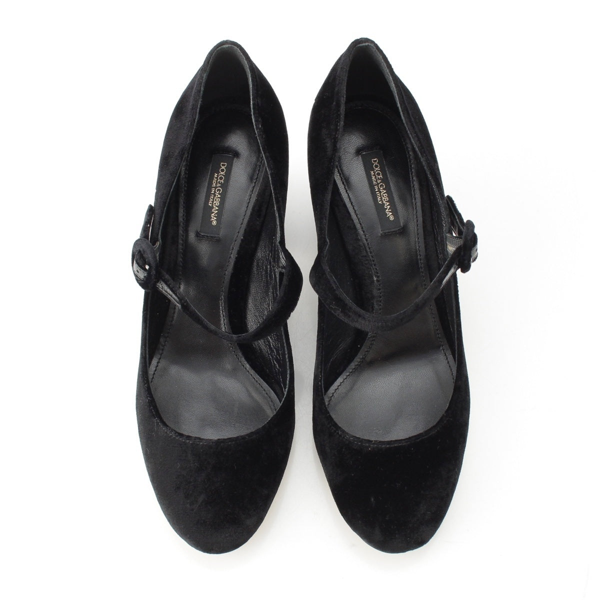 DOLCE&GABBANA Velor beads pumps black 37 2/1