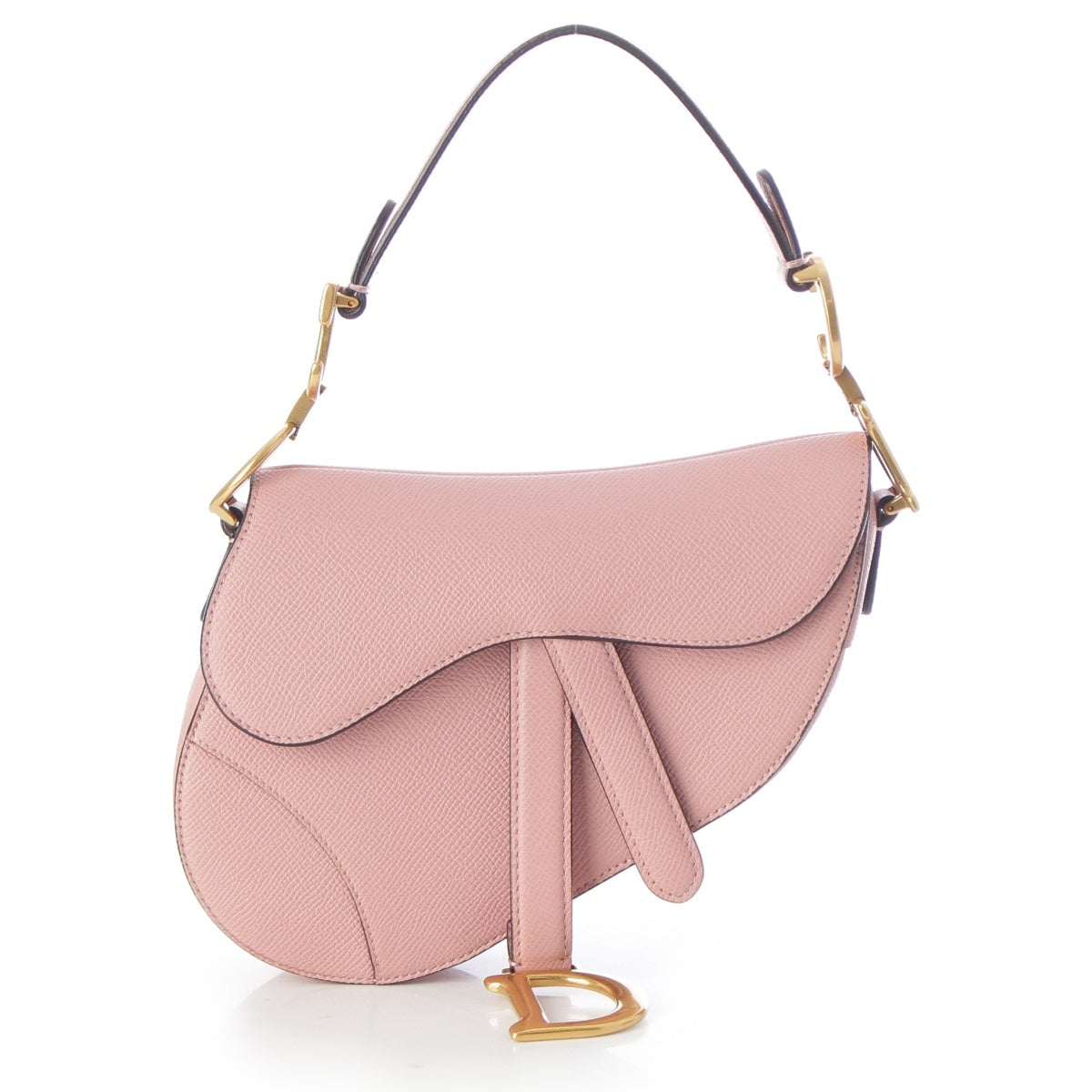 Christian Dior leather Saddlebag with logo, 2-way Handbag pink