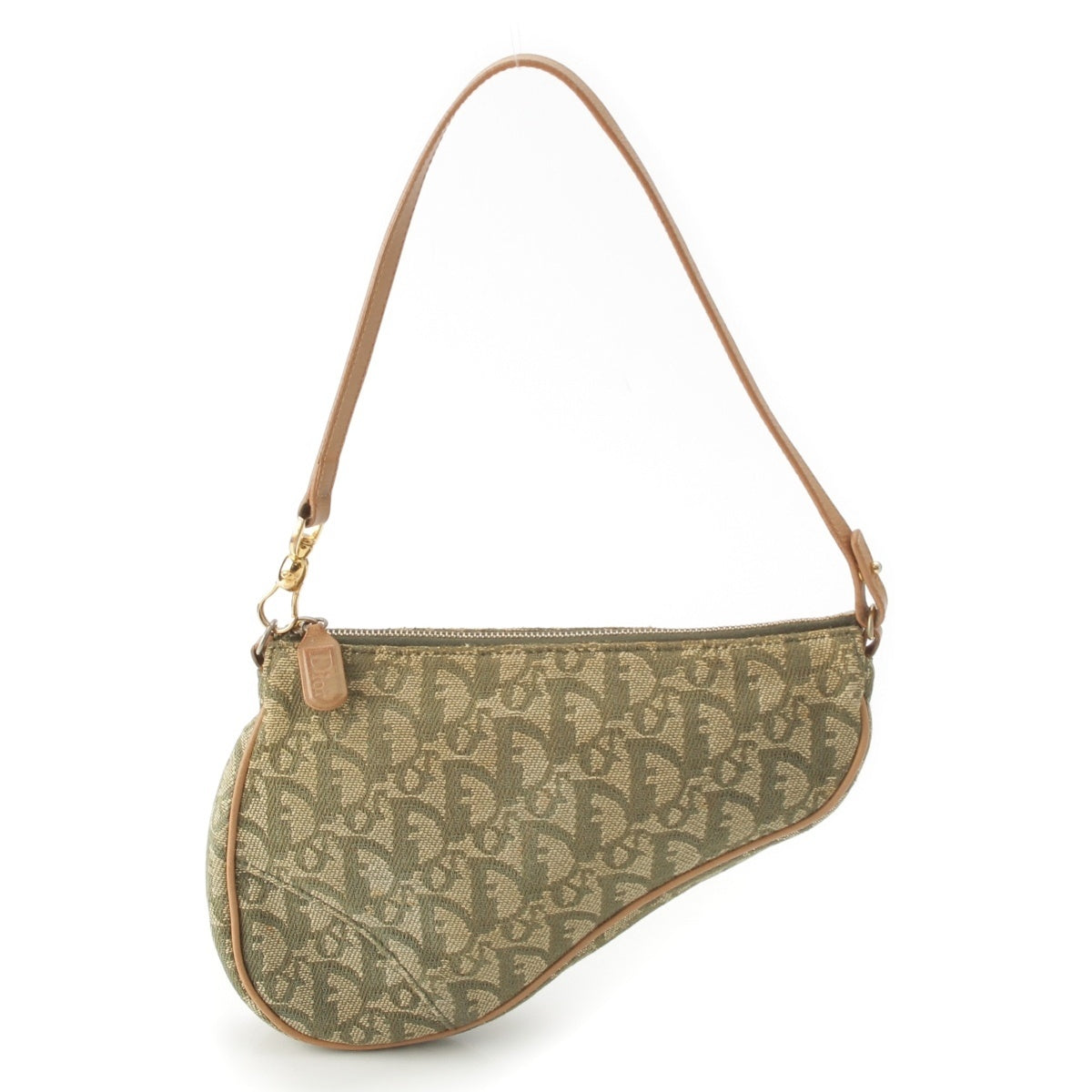 Christian Dior Trotter Saddle One Handbag MC1001 Khaki