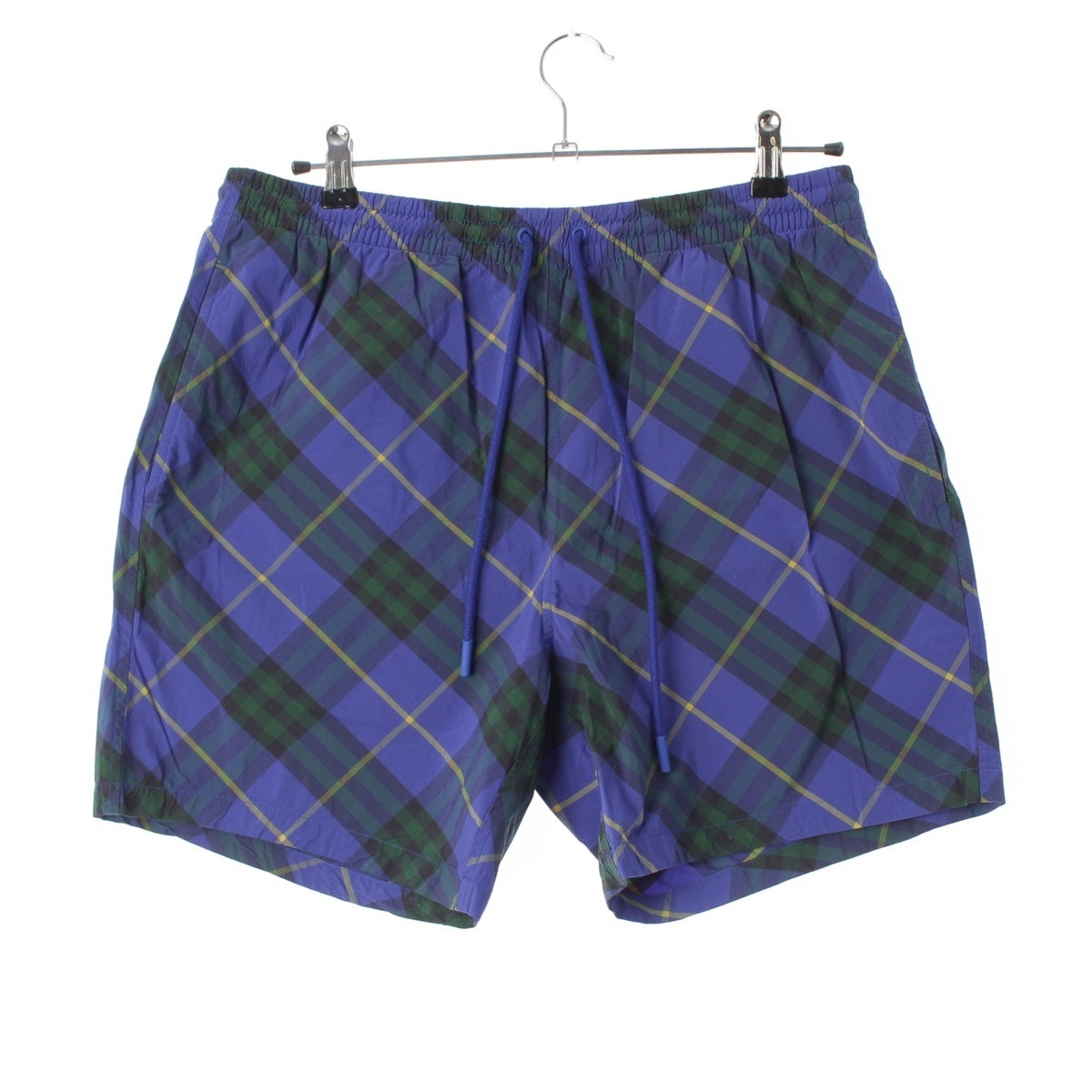 BURBERRY Check Pattern Swim Shorts Pants Bottoms 8090044 blue S