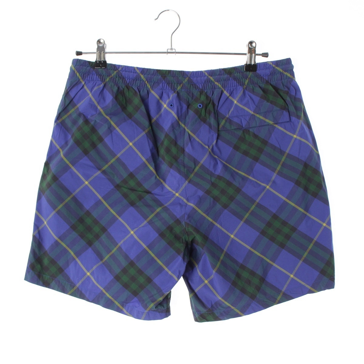 BURBERRY Check Pattern Swim Shorts Pants Bottoms 8090044 blue S