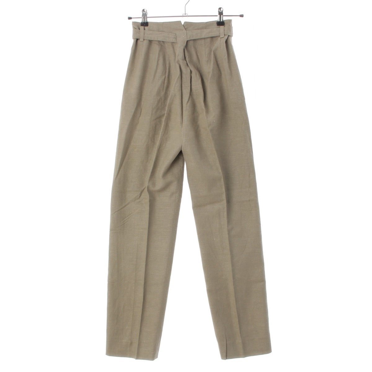 ISSEY MIYAKE Cotton Linen Rayon Belted slacks straight Pants ML42529 Gurege 7