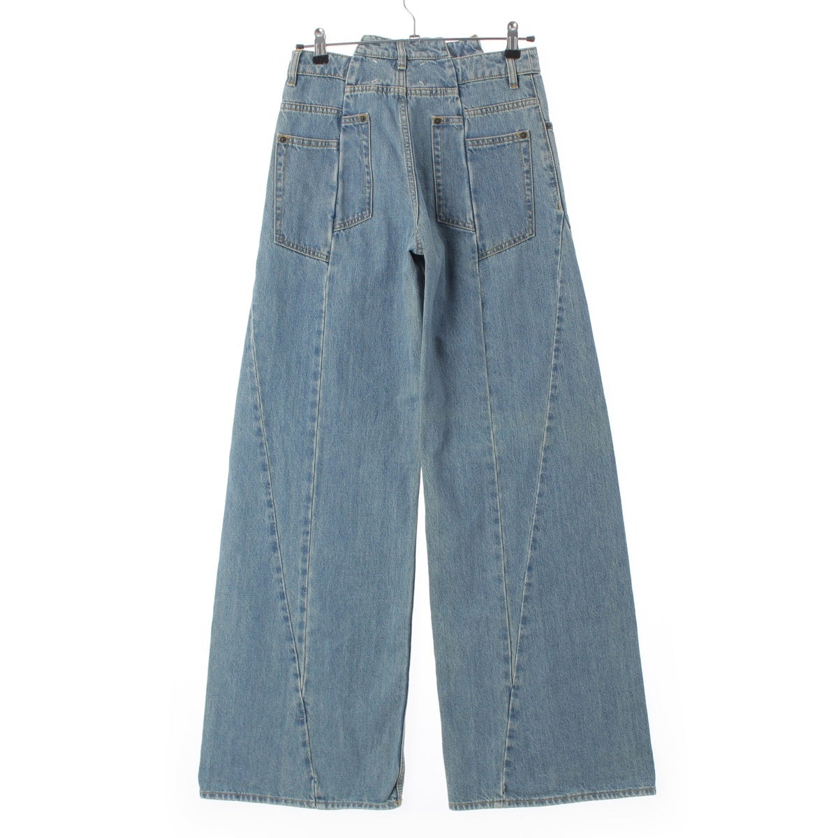 Maison Margiela cotton Stonewash Reconstructed Wide Denim pants Jeans bottoms S51LA0128 Indigo 40