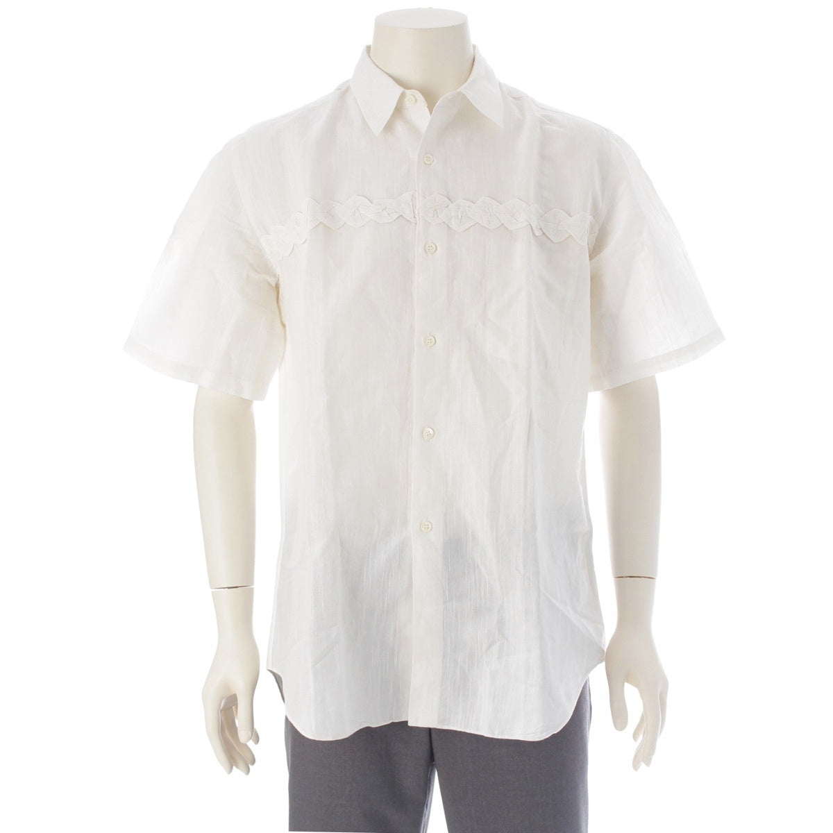 COMME des GARCONS HOMME Tanaka Homme Frill Design Short sleeve shirt tops yellow
