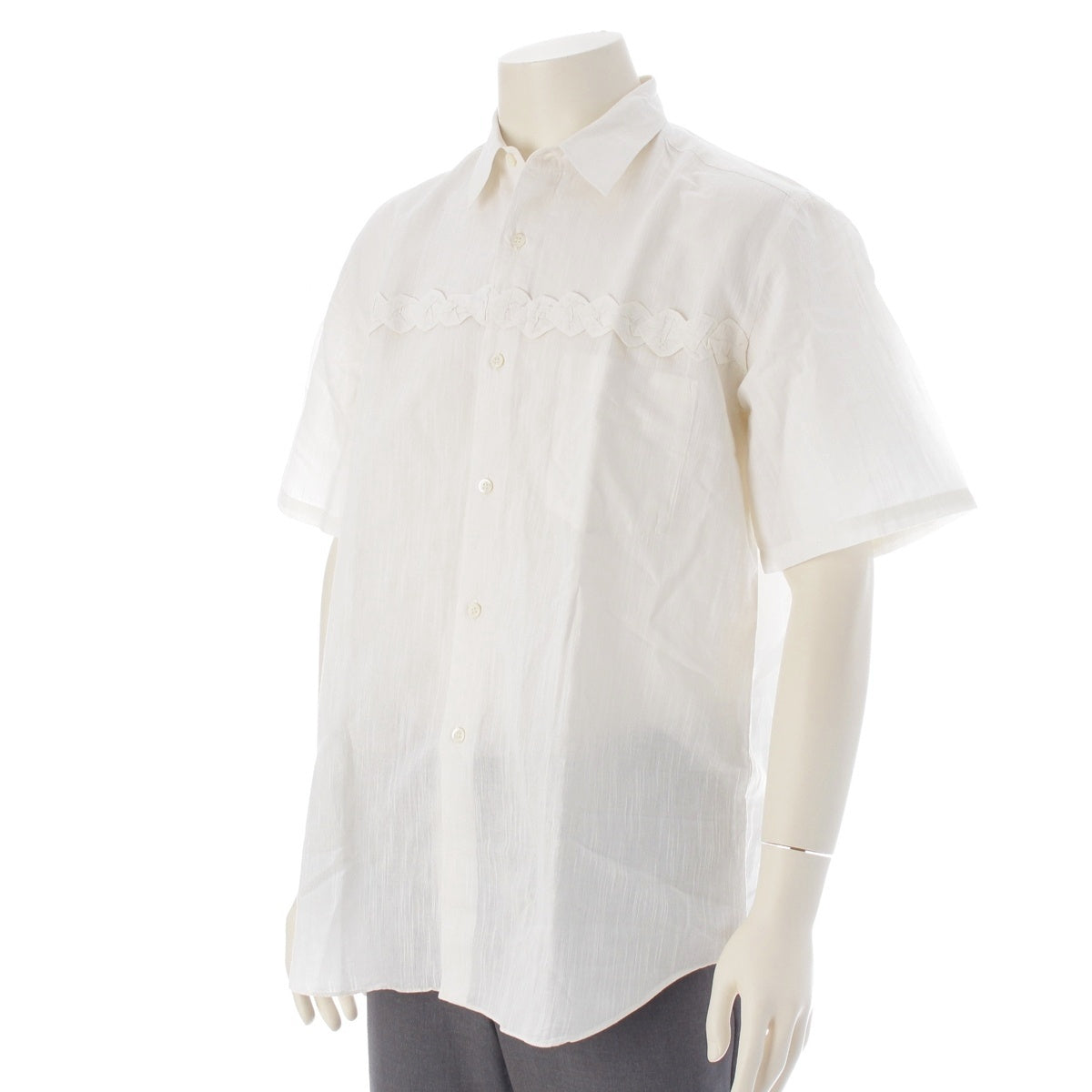 COMME des GARCONS HOMME Tanaka Homme Frill Design Short sleeve shirt tops yellow