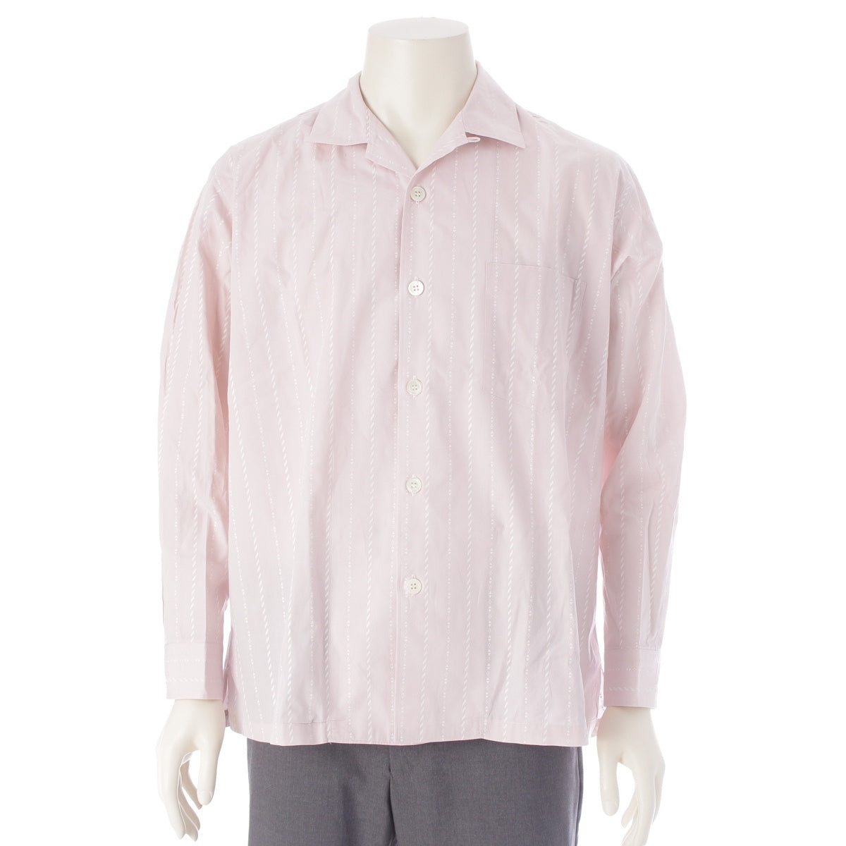 COMME des GARCONS HOMME Tanaka Homme Stripe Long sleeve shirt tops pink