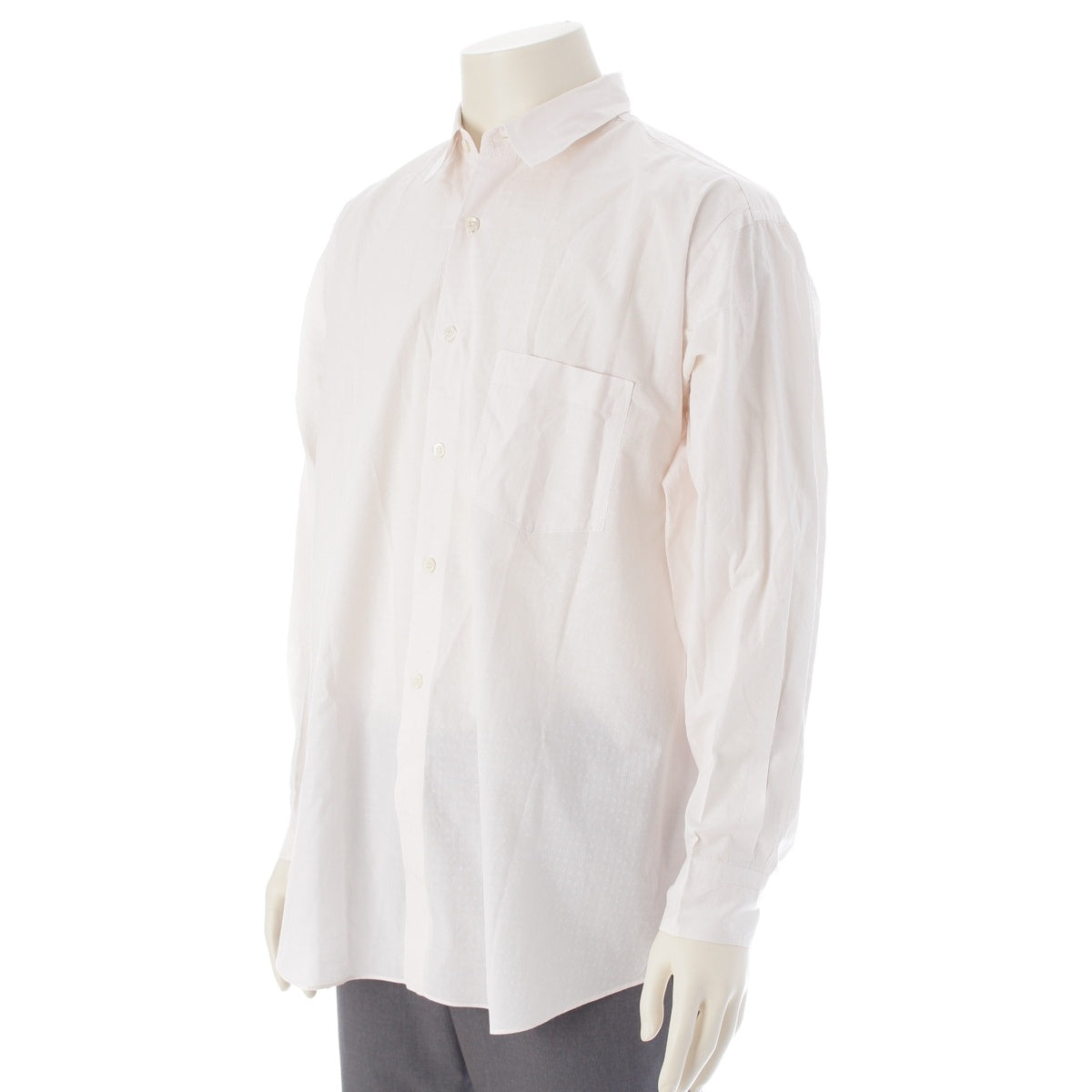 COMME des GARCONS HOMME cotton Tanaka Homme polka dot pattern Long sleeve shirt tops HB-040310 pink
