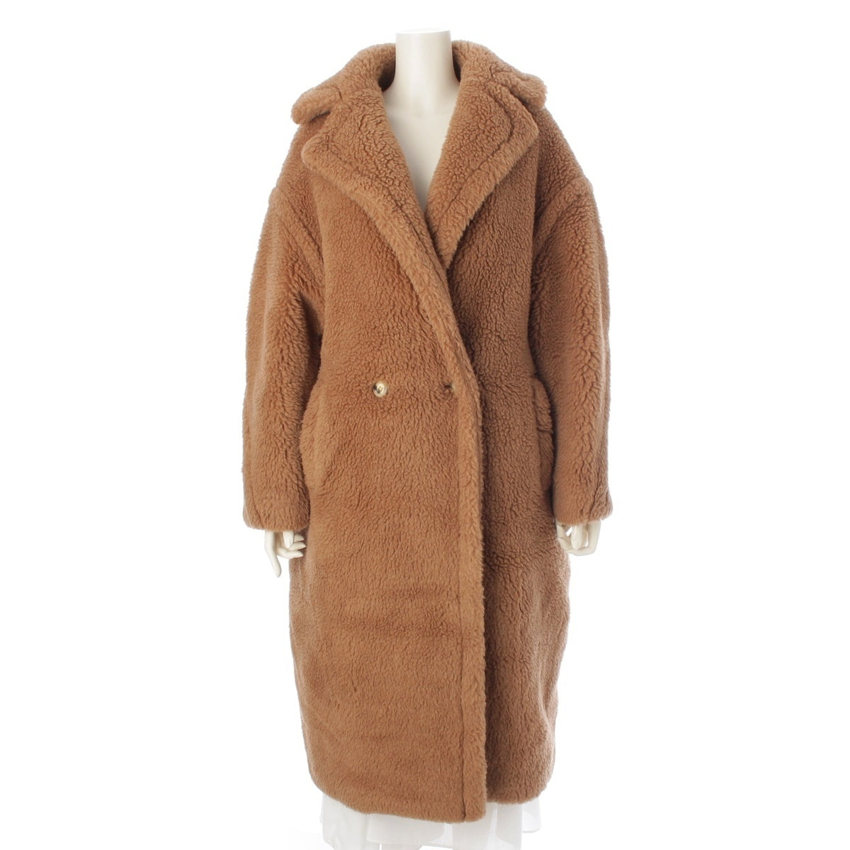 MAX MARA Camel teddy bear icon coat outer 101606296 Brown S