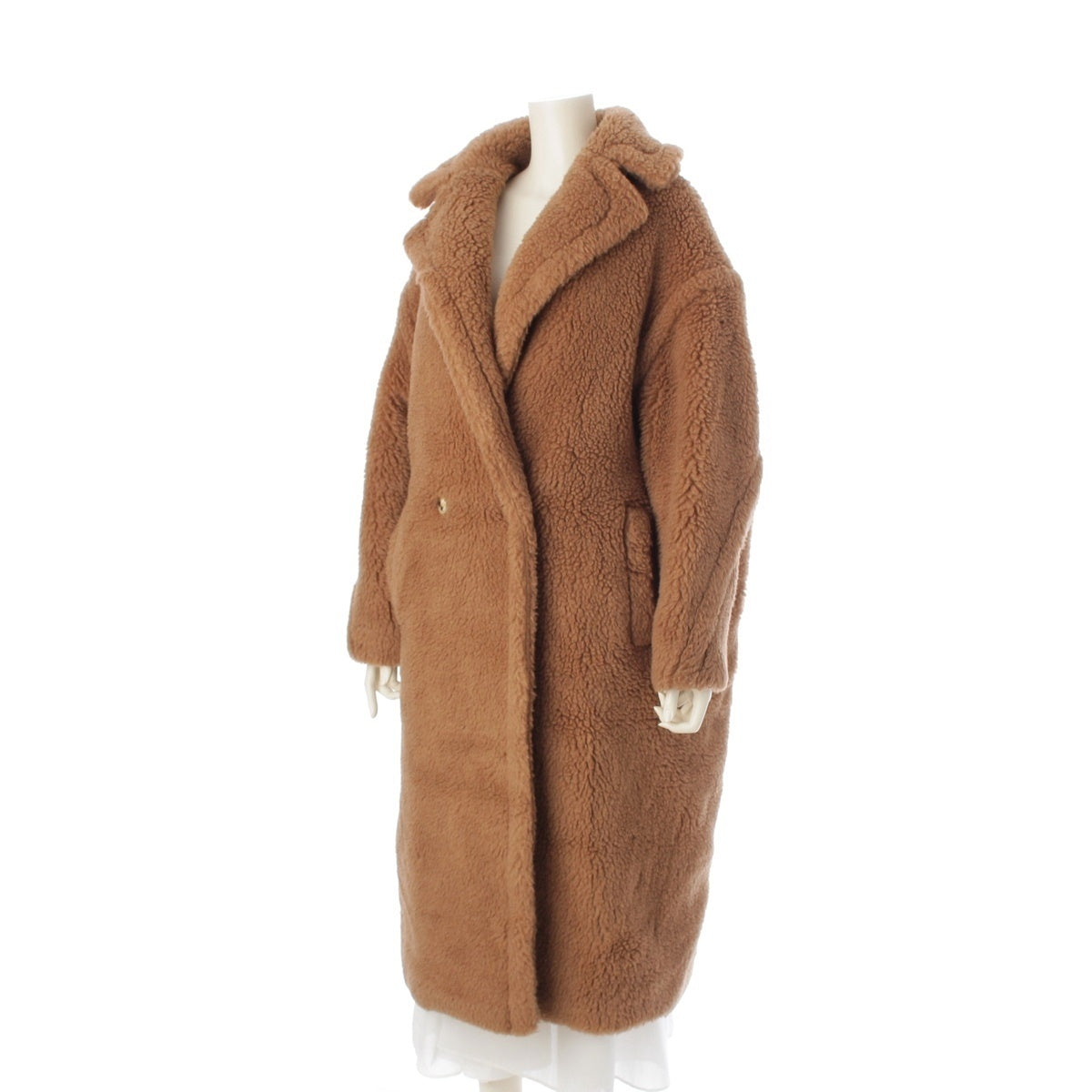 MAX MARA Camel teddy bear icon coat outer 101606296 Brown S