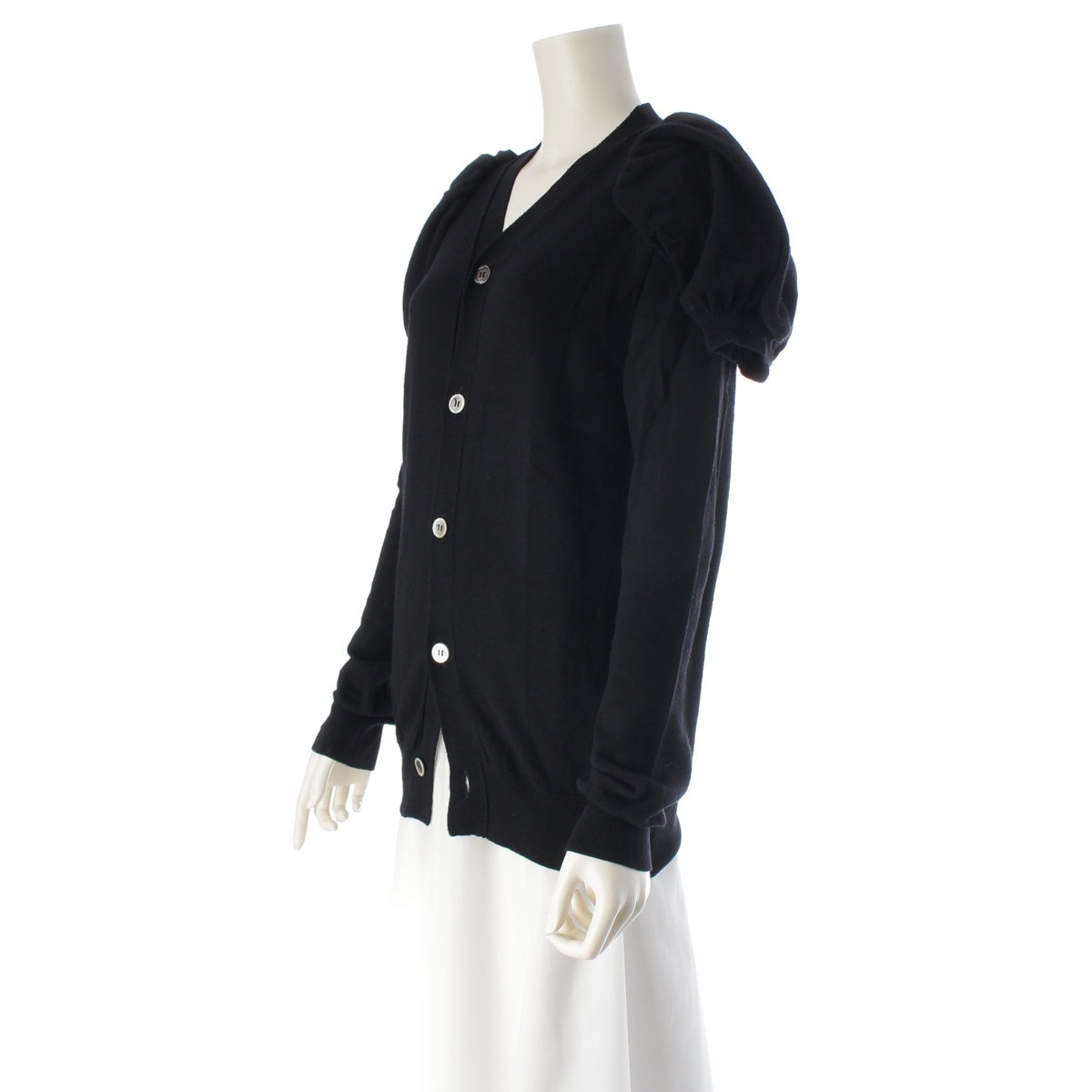 COMME des GARCONS Decorative puff sleeves cardigan tops GR-N020 black S