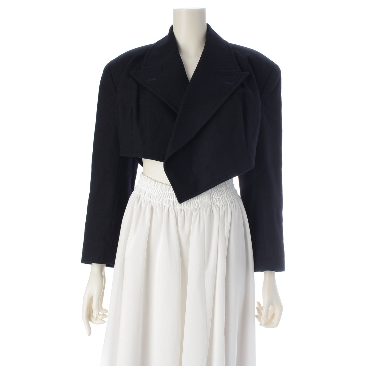 COMME des GARCONS Wool nylon Early Melton Rider's Cropped Jacket Jacket GJ-05082M Dark navy M
