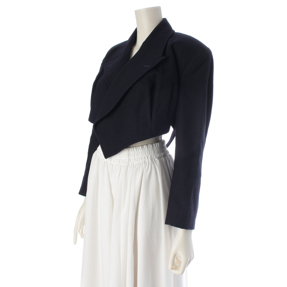 COMME des GARCONS Wool nylon Early Melton Rider's Cropped Jacket Jacket GJ-05082M Dark navy M