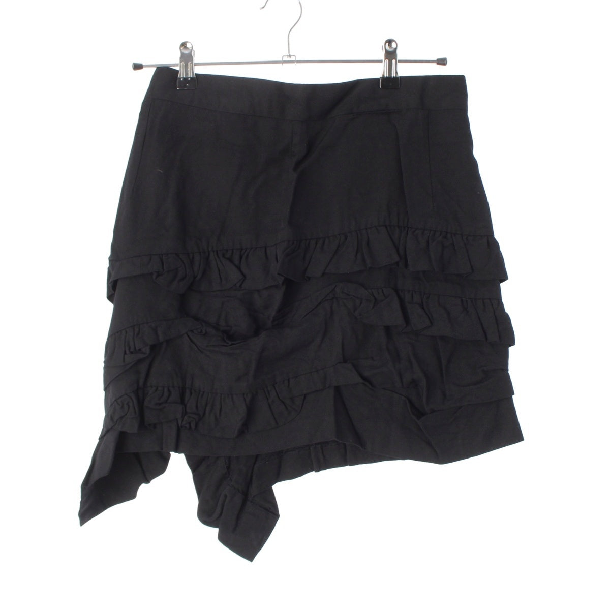 COMME des GARCONS Rayon asymmetrical ruffles skirt Bottoms black
