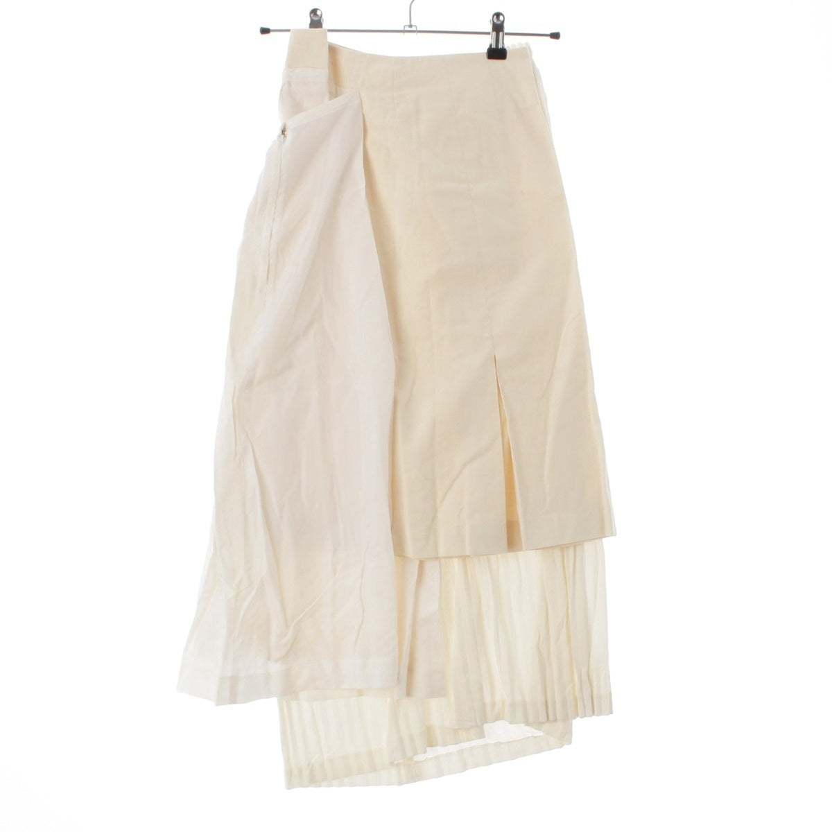 COMME des GARCONS cotton Ethnic couture, different materials, switching, transformation skirt GE-S006 white S