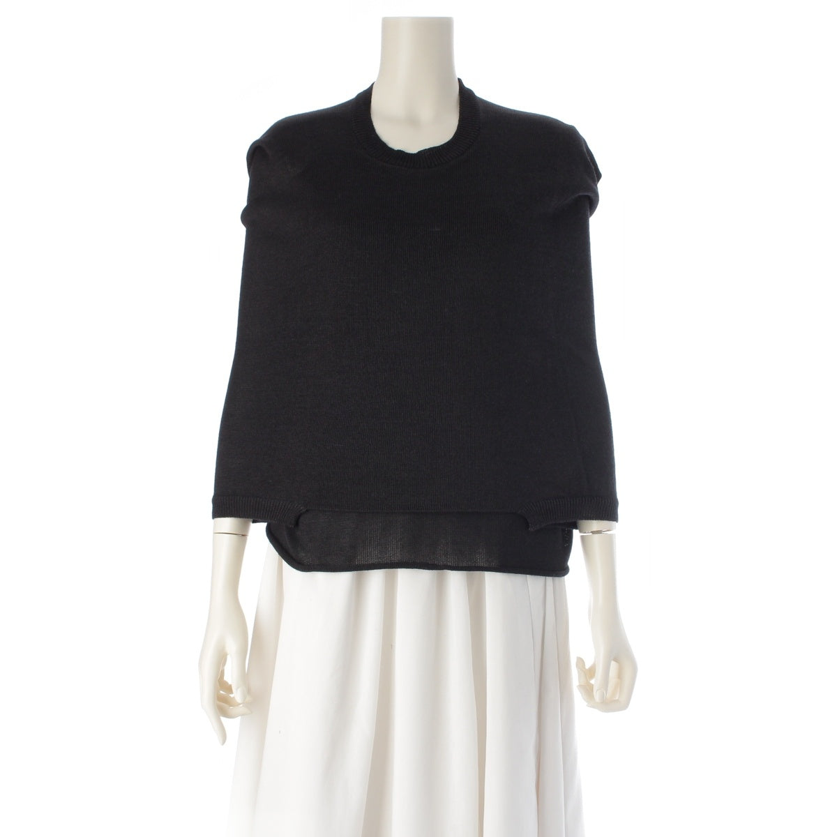 COMME des GARCONS acrylic Deformation knit tops GN-100310 black
