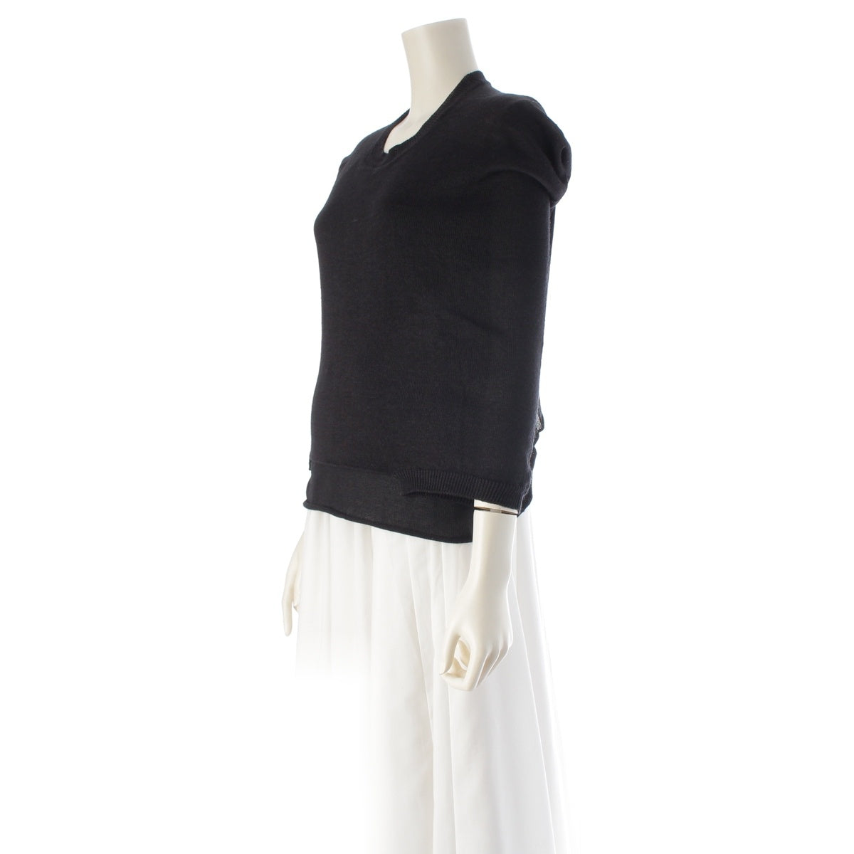 COMME des GARCONS acrylic Deformation knit tops GN-100310 black