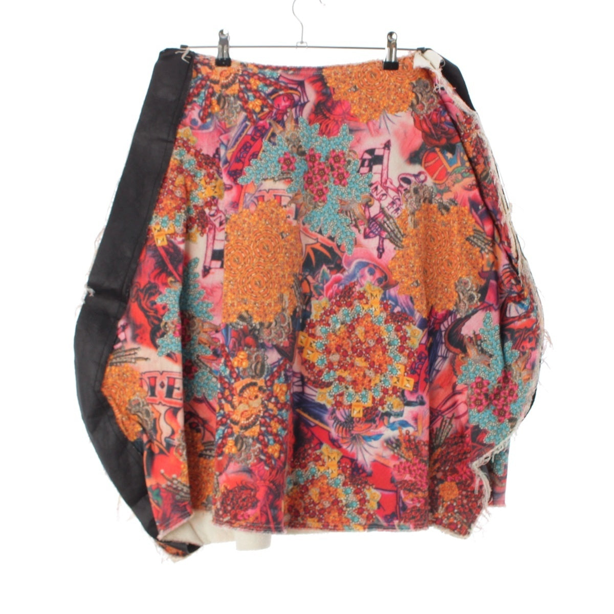 COMME des GARCONS Psychedelic art illustration round deformation skirt Bottoms GM-S036 multicolor S