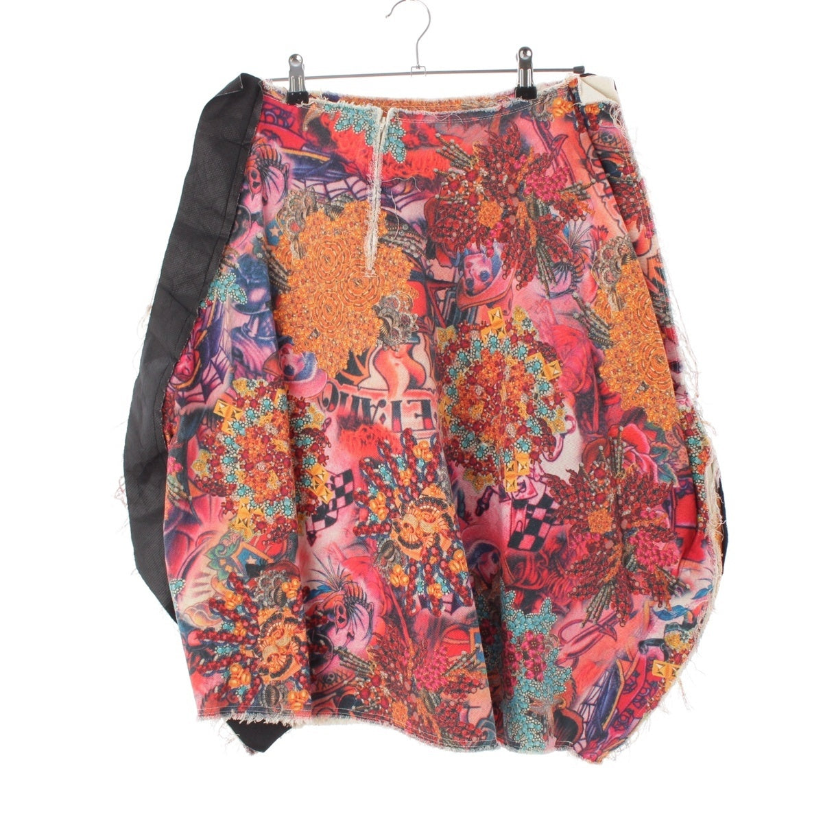 COMME des GARCONS Psychedelic art illustration round deformation skirt Bottoms GM-S036 multicolor S