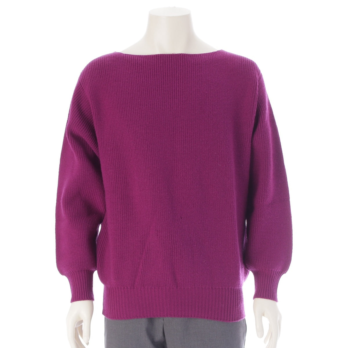 COMME des GARCONS HOMME PLUS wool Adult delinquent 2WAY sweater Boat neck and high neck 2-piece top set PN-050090 purple F