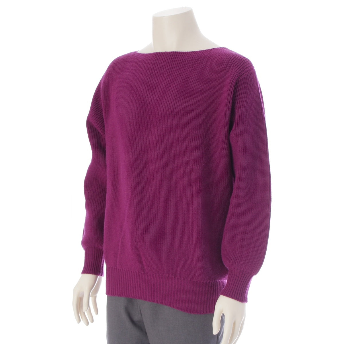 COMME des GARCONS HOMME PLUS wool Adult delinquent 2WAY sweater Boat neck and high neck 2-piece top set PN-050090 purple F