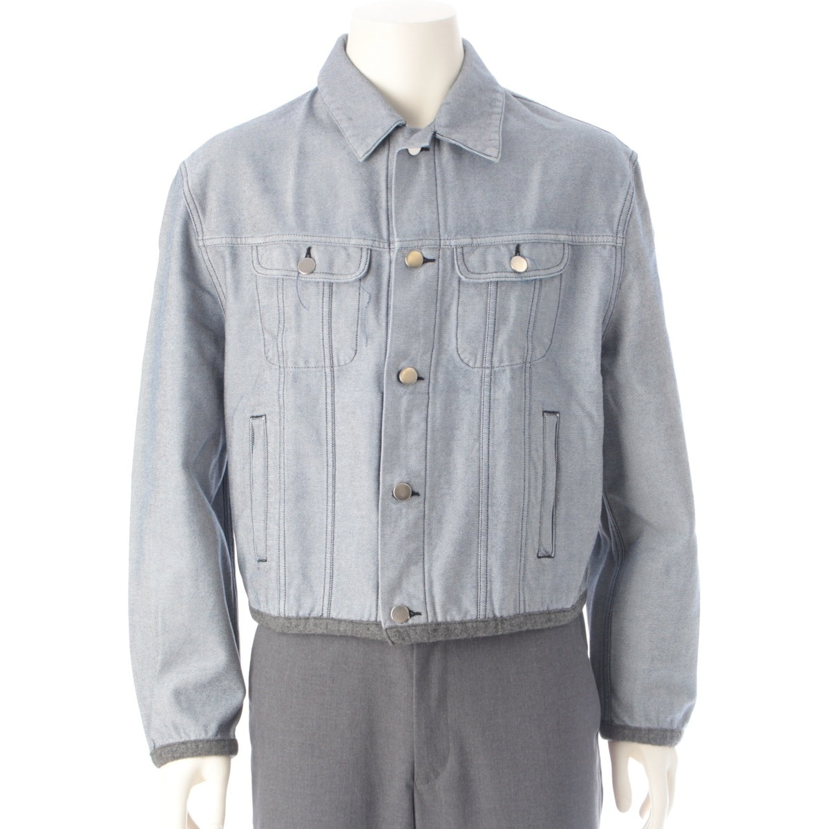 COMME des GARCONS HOMME PLUS Reversible Indigo Denim Jacket PJ-110460 Gray Blue M