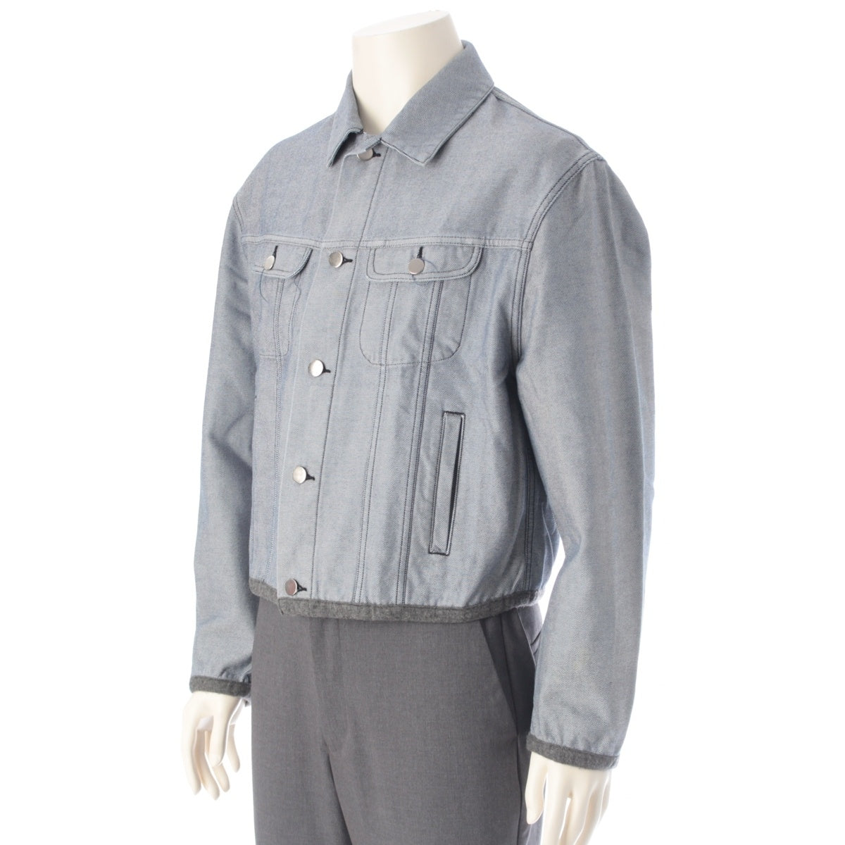 COMME des GARCONS HOMME PLUS Reversible Indigo Denim Jacket PJ-110460 Gray Blue M