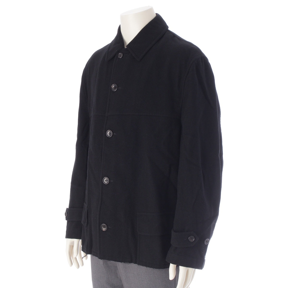 COMME des GARCONS HOMME PLUS wool Fulling period, cut, car coat outer PJ-040890 black M