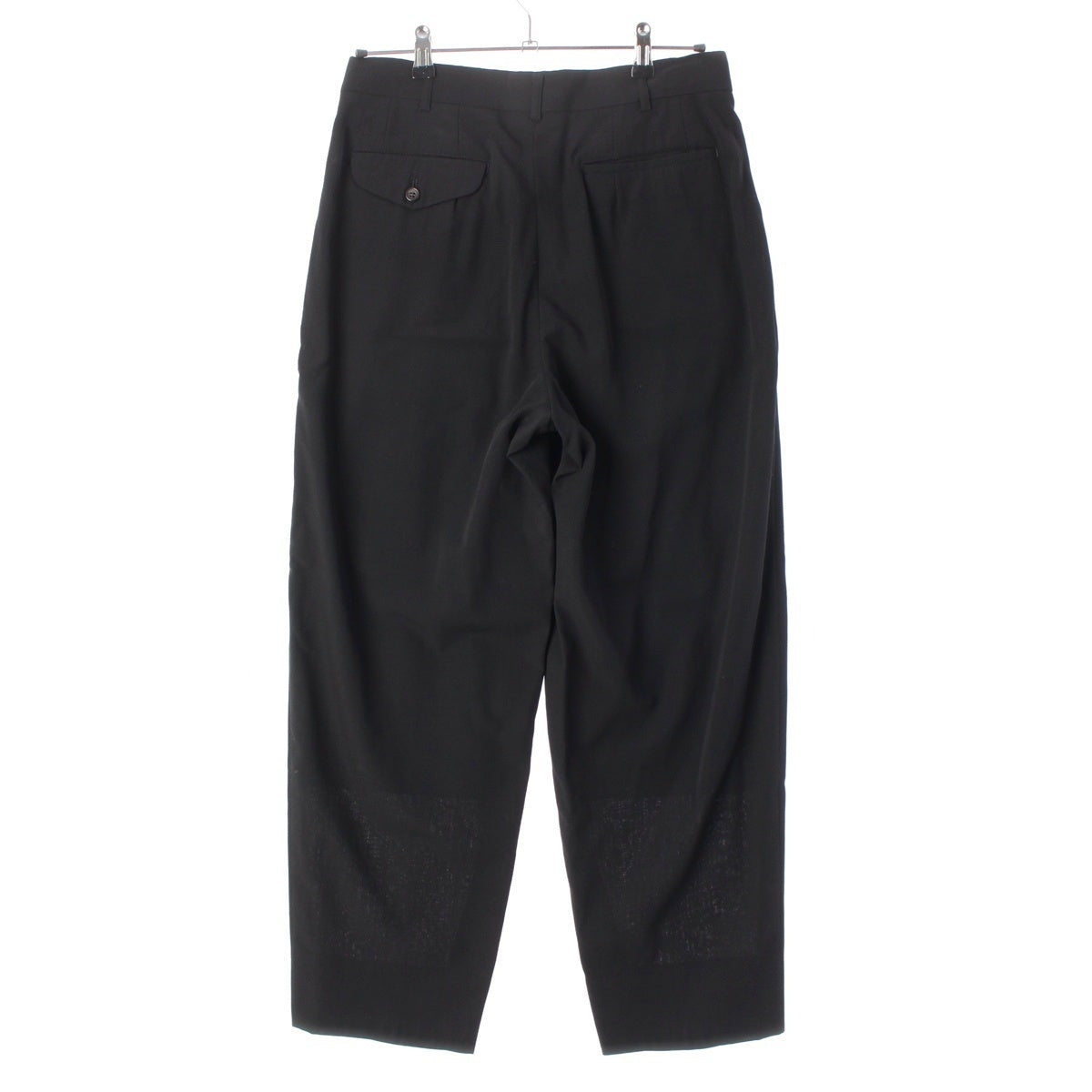 COMME des GARCONS HOMME PLUS 6.1 THE MAN wool Gabardine wide straight slacks Pants Bottoms PP-05039M black M