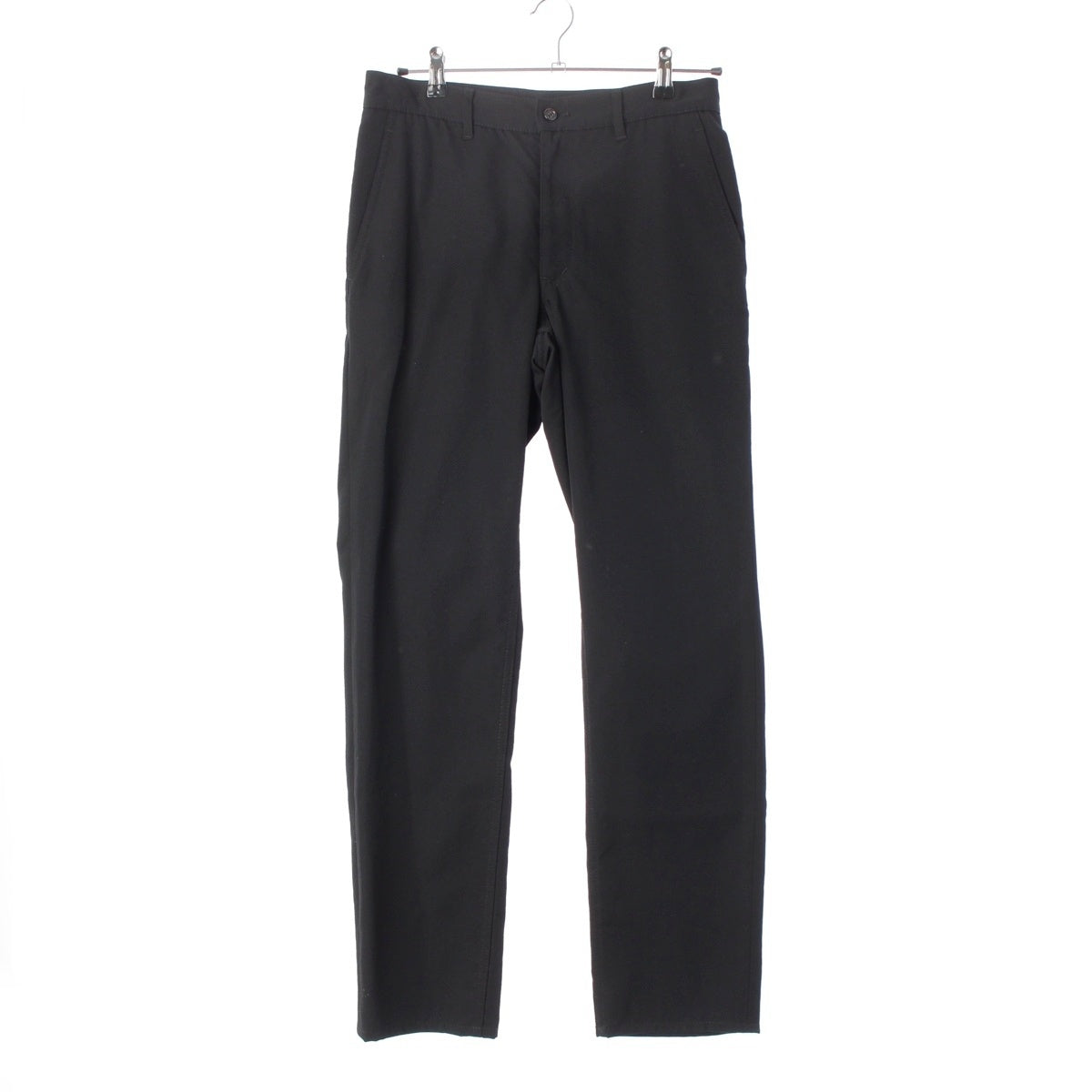 COMME des GARCONS HOMME PLUS EVER GREEN wool Slim straight slacks Pants Bottoms PS-P023 black Stainless Steel