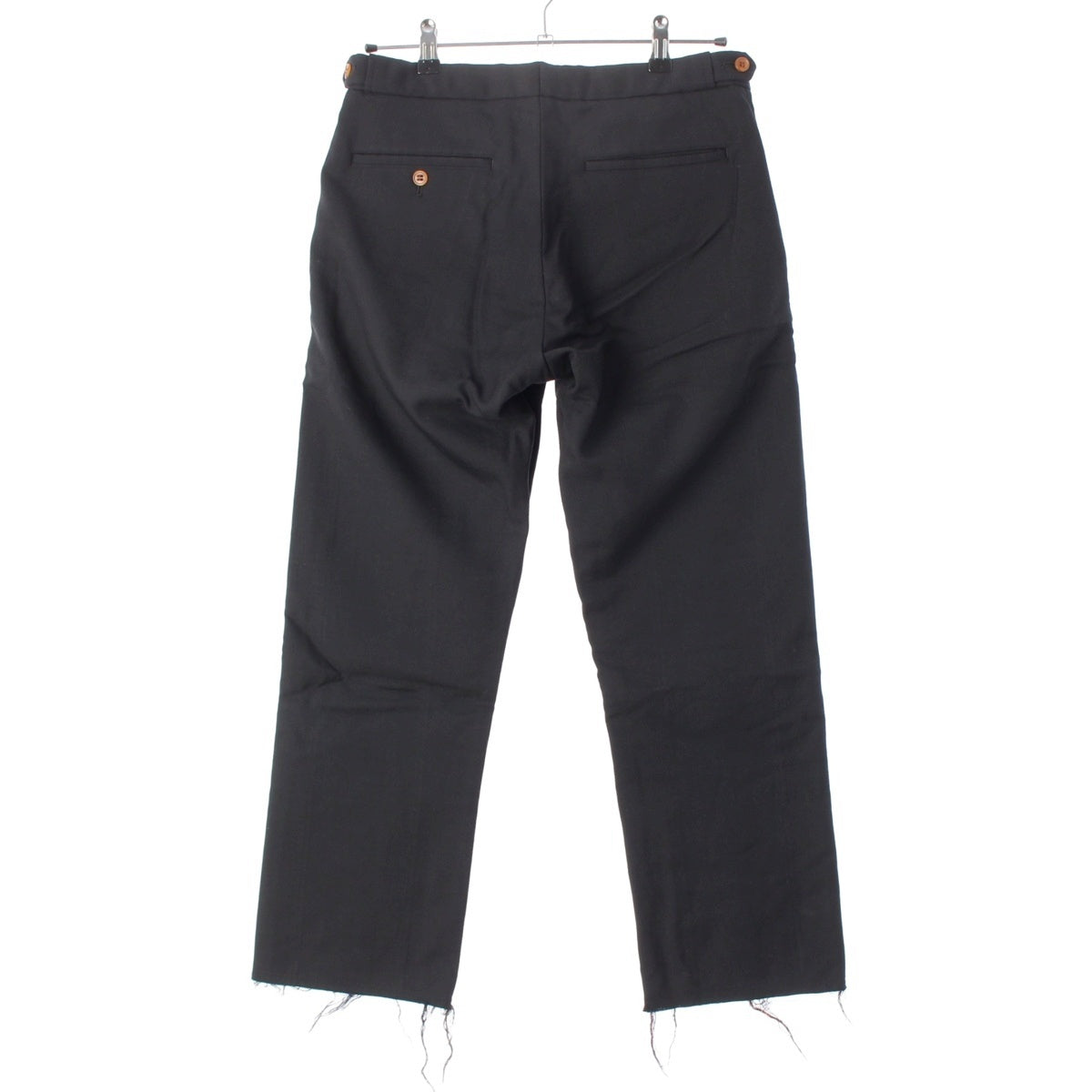 COMME des GARCONS HOMME PLUS Four black raw edge design line slacks Pants Bottoms PG-P057 Black navy S