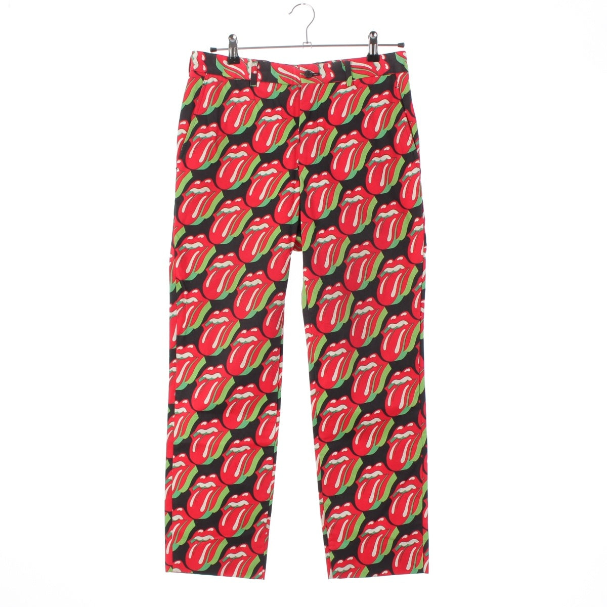 COMME des GARCONS HOMME PLUS Rolling Stones Lip & Tongue All-Over Print Pants Bottoms PQ-P035 multicolor Stainless Steel