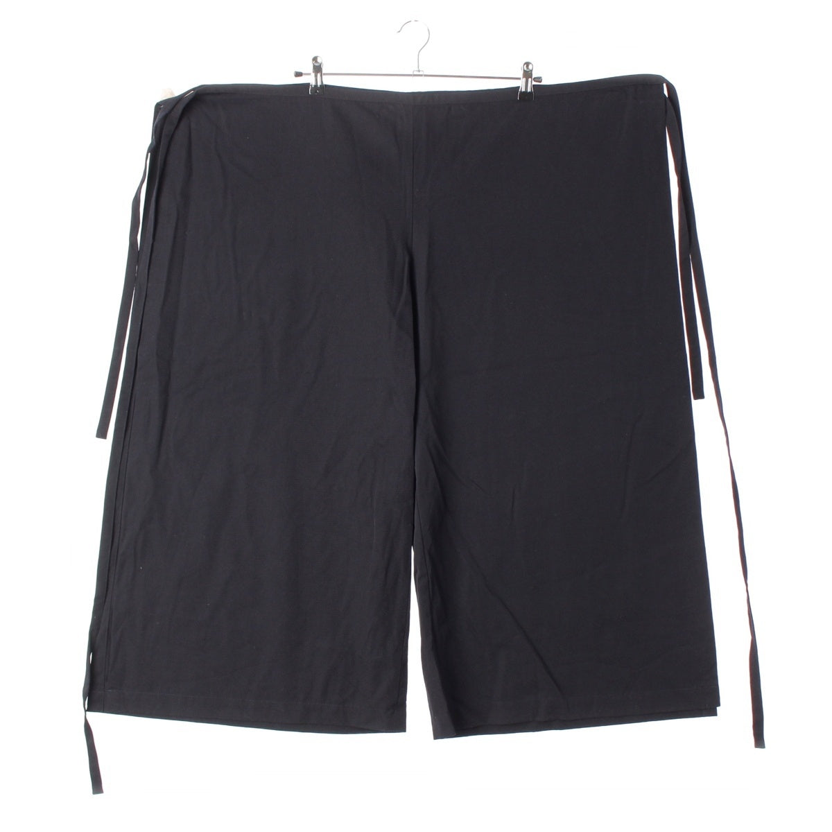 robe de chambre COMME des GARCONS wool Planar deformation wrapping Pants RP-100010 black dark navy