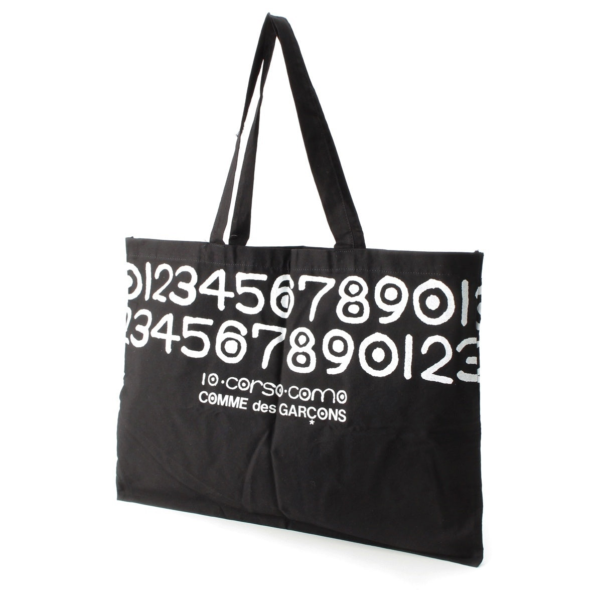 10 corso como COMME des GARCONS cotton Logo print Tote Bag OE-K101-51 black