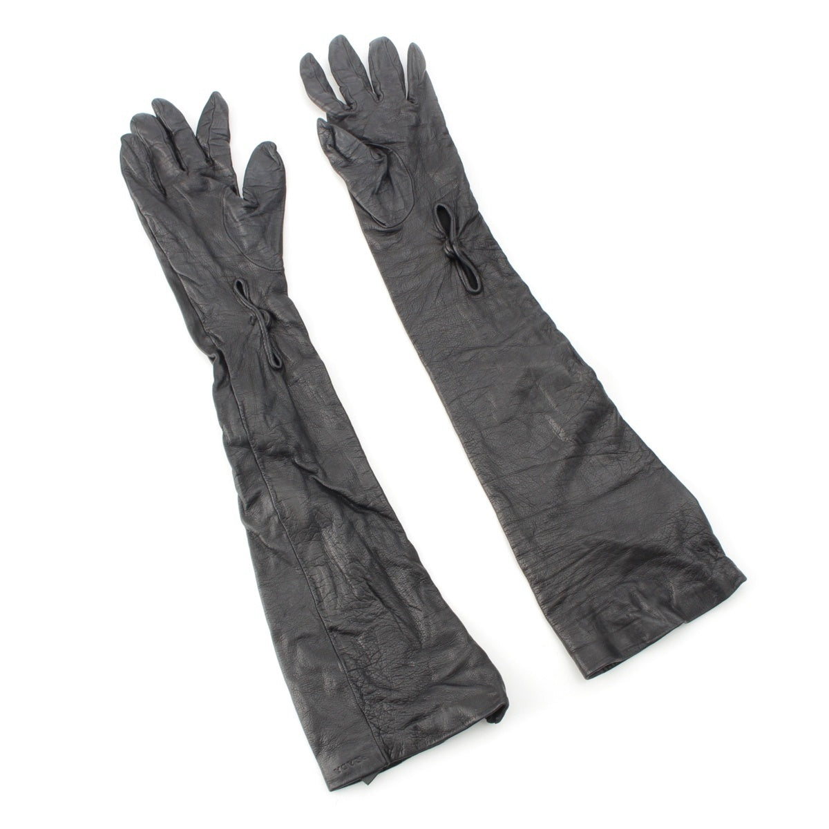 PRADA Nappa lamb leather Long gloves gloves black